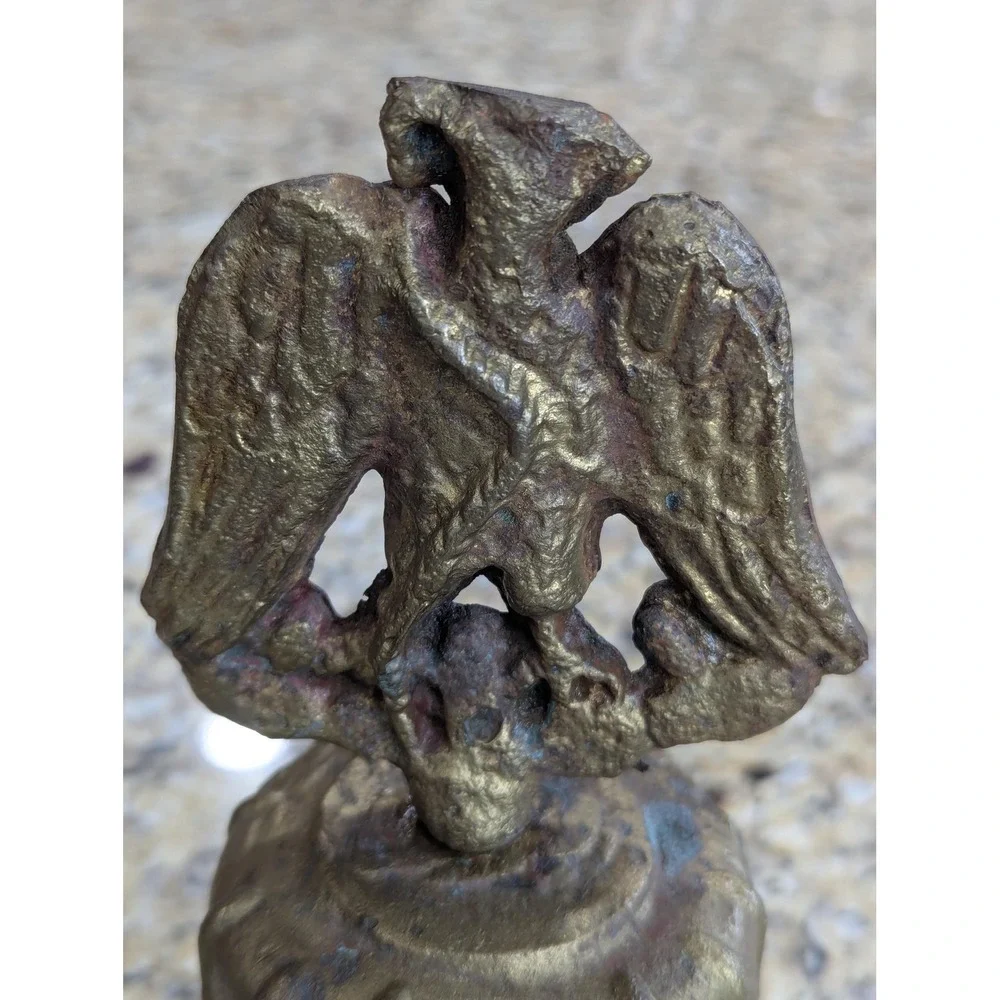 Vintage Mission Bell Gold Mexican Brass Eagle 1811 Decor